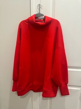 UNAVAILABLE FP Movement by Free People Red Oversized Turtleneck Sweatshirt